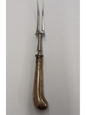 Vintage Carving Fork Made Expressly For John Wanamaker in Sheffield England